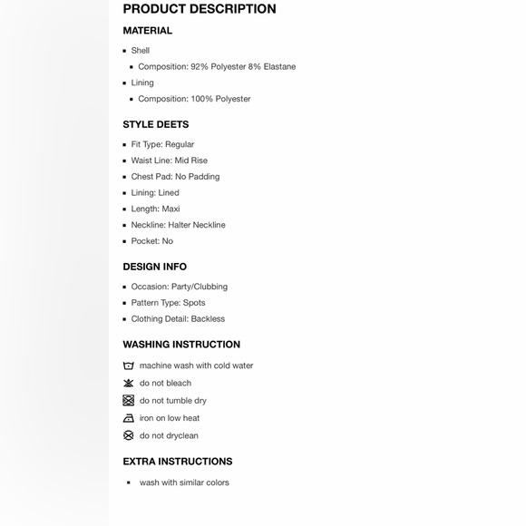 Cider SATIN HALTER NECKLINE BACKLESS MAXI DRESS XS EX5-15 - Picture 7 of 7